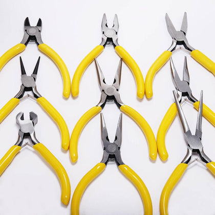 Jewelry Pliers Tools & Equipment Kit Long Needle Round Nose Cutting