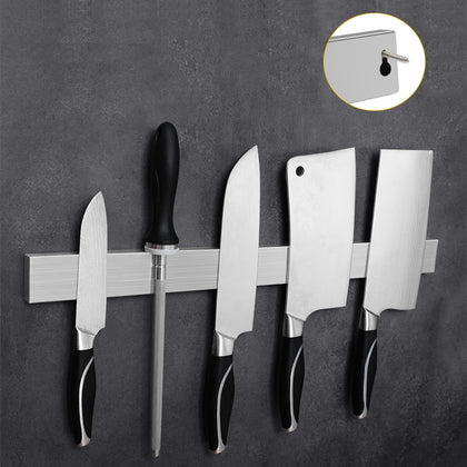 Magnetic Knife Holder Wall-Mounted Dual Installation Knife